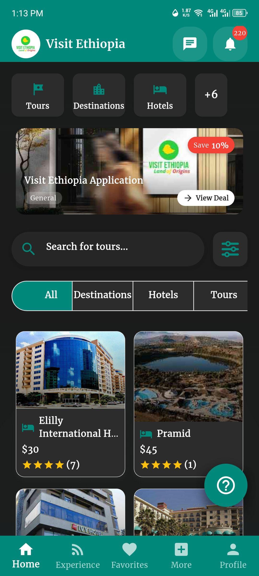 Visit Ethiopia Mobile App